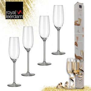 ROYAL LEERDAM Sante champagneglas, transparant, 4 stuks (18 cl)