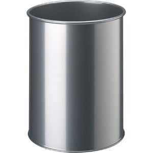 Papierbak Durable 15 liter rond Zilver