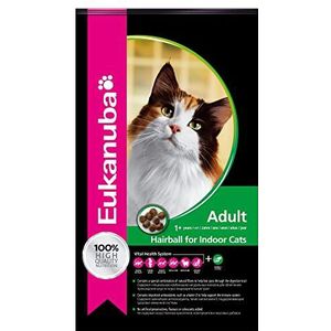 Eukanuba Kattenvoer tegen haarballen, hoogwaardig droogvoer voor het verminderen van haarballen, 2 kg