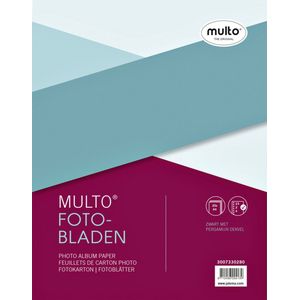 Interieur Multo fotobladen A4 23-rings met dekvel 20vel zwart | Pak a 20 vel | 10 stuks