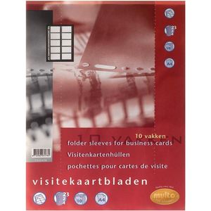 Showtas Speciaal A4 23-rings Visitekaarthoes Multo