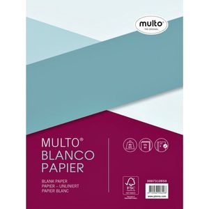 Multo geperforeerde cursusblok A5 blanco 80 g/m² 50 vellen (17 gaten)