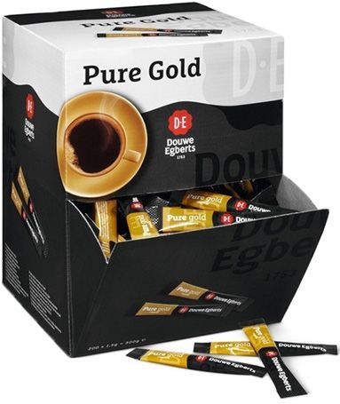 Douwe Egberts - Pure Gold - Oploskoffie - Dispenserdoos 200 Sticks