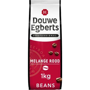 Koffie douwe egberts bonen melange rood 1kg | Zak a 1 kilogram