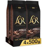 L'OR Espresso Forza Koffiebonen - Intensiteit 9/12 - 4 x 500 gram
