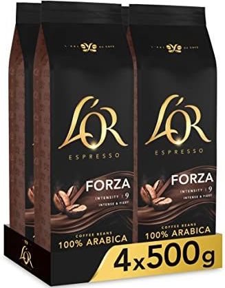 L'OR Espresso Forza Koffiebonen - Intensiteit 9/12 - 4 x 500 gram