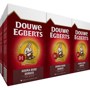 Douwe Egberts Aroma Rood Donker Filterkoffie - 6 x 500 gram