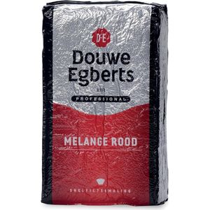 Douwe Egberts gemalen koffie voor snelfilters Rood, pak van 1 kg