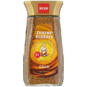 Douwe Egberts - Gold oploskoffie - 200gr Rijke smaak Zachte oploskoffie - rijk aroma