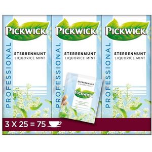 Thee Pickwick sterrenmunt 25x2gr met envelop | 3 stuks