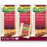 Thee pickwick zoethout 25x 2 gr met envelop | Omdoos a 3 pak x 25 stuk | 3 stuks