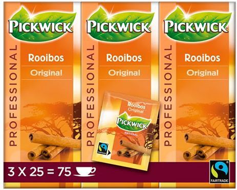 Thee pickwick camomile 25x1.5gr | Omdoos a 3 pak x 25 stuk | 3 stuks