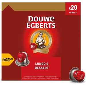 Douwe Egberts Lungo Dessert koffiecapsules, pak van 20 stuks