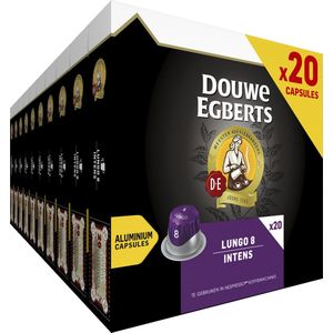 Douwe Egberts Lungo Intens Koffiecups - Intensiteit 8/12 - 10 x 20 capsules