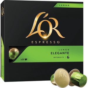or lungo Elegante 6 koffiecapsules 20 cups