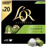 L'OR Lungo Elegante Koffiecups - Intensiteit 6/12 - 10 x 20 capsules
