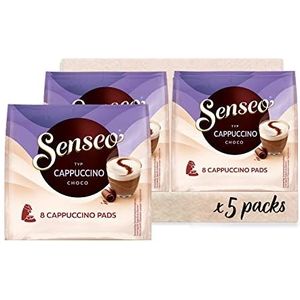 Senseo Pads Cappuccino Choco, 40 koffiepads, 5 x 8 dranken, 460 g