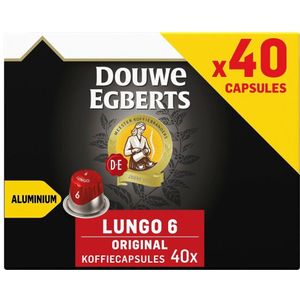 Douwe Egberts Lungo Original Koffiecups - Intensiteit 6/12 - 40 capsules