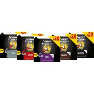 Douwe Egberts Koffiecups Variatiepakket - 5 x 20 capsules