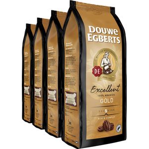 Douwe Egberts Excellent Gold Koffiebonen - Intensiteit 5/9 - 4 x 1000 gram