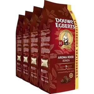 Douwe Egberts Aroma Rood Koffiebonen - Extra grote verpakking 4 x 1000 gram