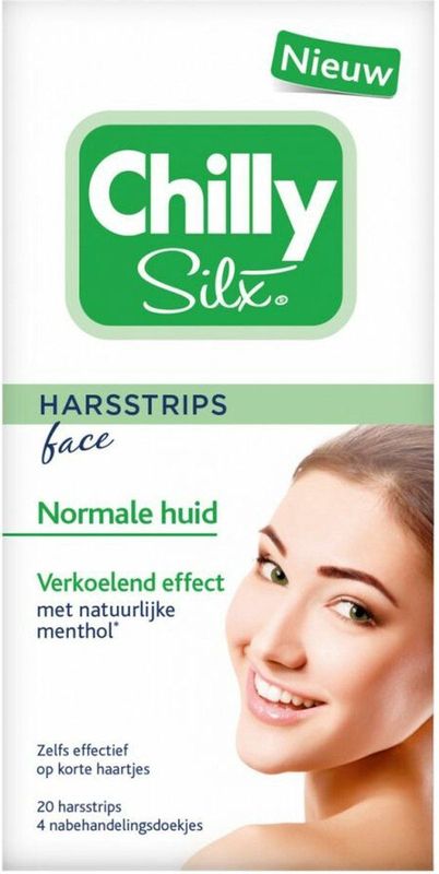 6x Chilly Silx Harsstrips Gezicht Normale huid 10 stuks