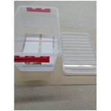 Q-line Kerstballen Opbergbox 62L - Trays voor 116 kerstballen - Transparant/rood