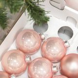 Q-line Kerstballen Opbergbox 45L - Trays voor 98 kerstballen - Transparant/rood