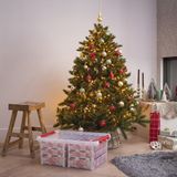 Q-line Kerstballen Opbergbox 45L - Trays voor 98 kerstballen - Transparant/rood