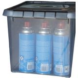 Opbergbox - Transparant - Kunststof - 30L