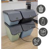 Sunware - Sigma home sorteer unit 30L antraciet - 49,3 x 27 x 29,8 cm