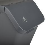 Sunware - Sigma home sorteer unit 30L antraciet - 49,3 x 27 x 29,8 cm