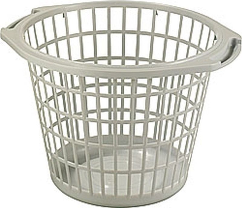 Sunware - Basic - Wasmand - Grijs - Diameter 48 cm - 27 Liter - Kunststof