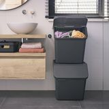 Sunware - Sigma home sorteer unit 60L antraciet - 49,3 x 38,8 x 44,8 cm