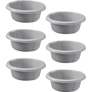 Sunware - Water-line wasbak rond 5L grijs - Set van 6