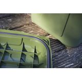 Sunware - Q-line Tuinbox - Opbergbox Tuin - Opbergbox Buiten - Waterdicht - 90L - Groen Zwart - 60,1 x 53,1 x 42,5 cm