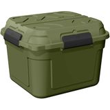 Sunware - Q-line Tuinbox - Opbergbox Tuin - Opbergbox Buiten - Waterdicht - 90L - Groen Zwart - 60,1 x 53,1 x 42,5 cm