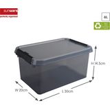 Opbergbox - Transparant - Kunststof - 20 Liter