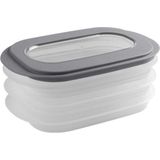 Sunware - Sigma home vleeswarendoos transparant groen - 26,5 x 17,2 x 10,5 cm