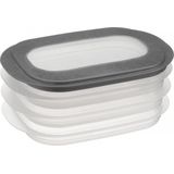 Sunware - Sigma home vleeswarendoos transparant groen - 26,5 x 17,2 x 10,5 cm