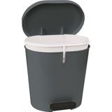 Sunware - Zamora - Pedaalemmer - Antraciet - 8 Liter - 28,5x23x28,5cm