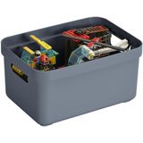Sunware - Sigma home opbergbox 5L donkerblauw - 25,2 x 17,5 x 12,2 cm