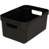 Sunware - Sigma home opbergbox 5L zwart - 25,2 x 17,5 x 12,2 cm