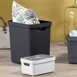 Sunware - Sigma home opbergbox 25L zwart - 35 x 24,6 x 36,3 cm