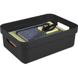Sunware - Sigma home opbergbox 9L zwart - 35 x 24,6 x 12,2 cm