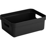 Sunware - Sigma home opbergbox 9L zwart - 35 x 24,6 x 12,2 cm
