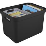 Sunware - Sigma home opbergbox 18L zwart - 35 x 24,6 x 24,3 cm