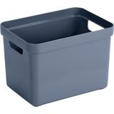 Sunware - Sigma home opbergbox 18L donkerblauw - 35 x 24,6 x 24,3 cm