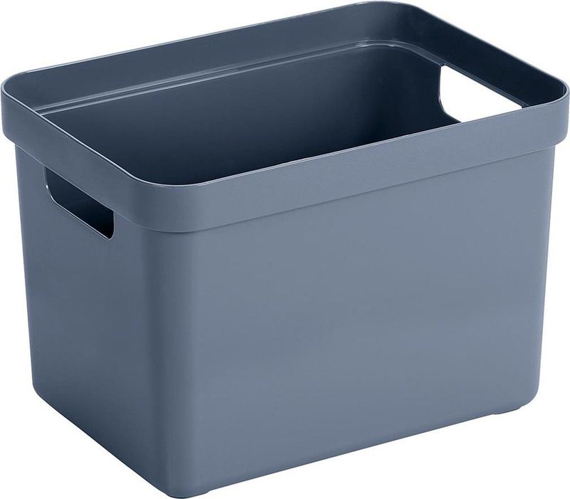 Sunware - Sigma home opbergbox 18L donkerblauw - 35 x 24,6 x 24,3 cm