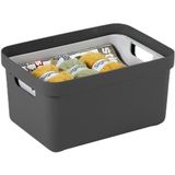 Sunware - Sigma home opbergbox 13L antraciet - 35 x 24,6 x 18,3 cm